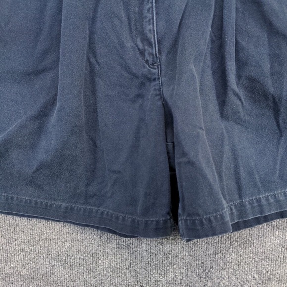 Lauren Ralph Lauren Women's Chino Shorts Blue Size 12 100% Cotton Slash Pockets - Picture 8 of 11